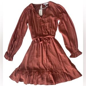 NWT Womens Rust Orange Dress (Medium)